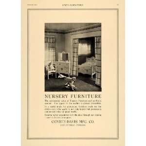  1917 Ad Nursery Furniture Conrey Davis Manufacturing 