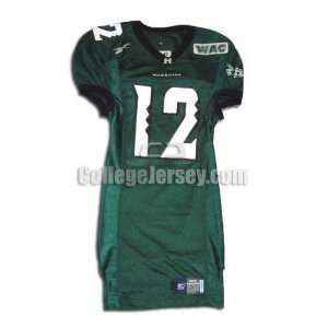   No. 12 Game Used Hawaii Reebok Football Jersey