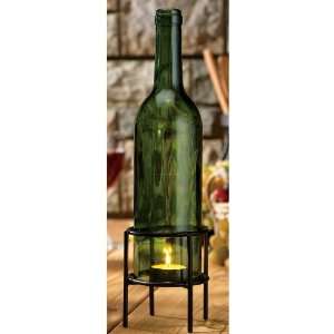  Recycled Wine Bottle Tea Light Holder