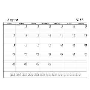of Doolittle Economy Desk Pad Refill for HOD128, 17 Months August 2011 