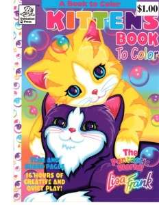 Case Lot of 36 Lisa Frank Kittens Coloring Book for kids NEW  