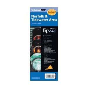    Norfolk and Tidewater Area Laminated City Map Universal Map Books