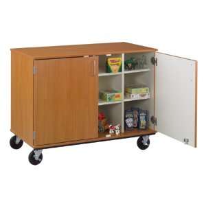  Mobile Shelf Storage Cabinet with Doors