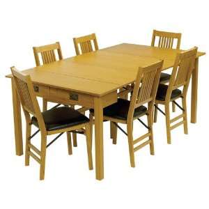   Mission Style Expanding Dining Table in Oak   4272VOAK