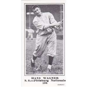  Honus Wagner 1916 Sporting News Reprint Card Sports 