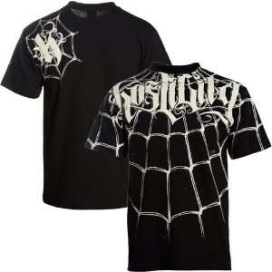  Hostility Black Web Wrap T shirt