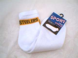 Pittsburgh Steelers ankle socks Mens 10 13  