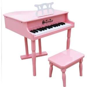  30 Key Classic Baby Grand Piano in Pink by Schoenhut Toys 