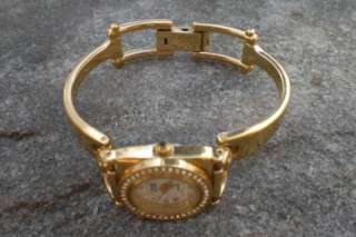 Anne Klein Wrist Watch Goldtone with Rhinestones Swiss  