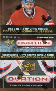 2008/09 Upper Deck Ovation Hockey Volume 1 Box (Tin)  