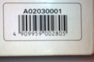  on box letter and number above barcode on back a02030001 upc number 