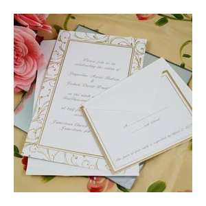  Gold Swirl Invitation Kit    Health 