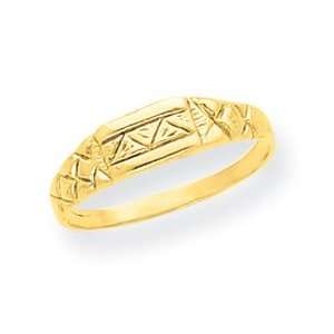  14K Baby Triangle Engraved Ring Jewelry