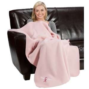  Pink Ribbon Blanket   Breast Cancer Blanket Personalized 