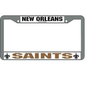  BSS   New Orleans Saints NFL Chrome License Plate Frame 