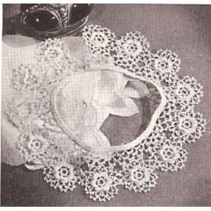 Vintage Crochet PATTERN to make   IRISH ROSE Crochet Motif Collar. NOT 