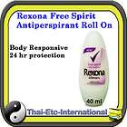 REXONA FREE SPIRIT DEODORANT ANTIPERSPIRANT ROLL ON Body responsive 