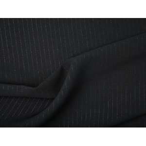  Nylon Blend Pinstripe Black Fabric Arts, Crafts & Sewing