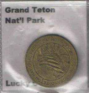 Grand Teton National Park Lucky Coin MEDAL 28mm DIA  