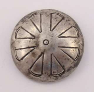 middle 19c. ANTIQUE STERLING SILVER CROSS SEWING BUTTON  