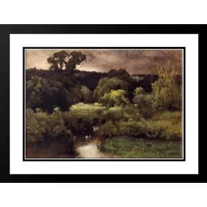 Inness, George 38x28 Framed and Double Matted A Gray, Lowery Day 