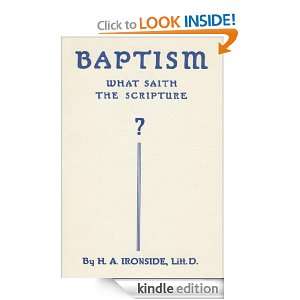 Baptism Harry A. Ironside  Kindle Store