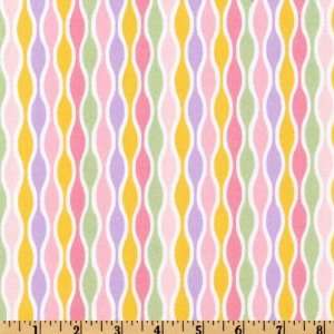  43 Wide Izzy Flannel Ripple Stripe Pink Fabric By The 
