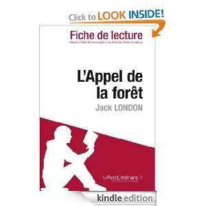 Appel de la forêt de Jack London (Fiche de lecture) (French Edition 
