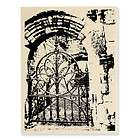 STAMPENDOUS RUBBER STAMPS LARGE CASTLE GATE STAMP