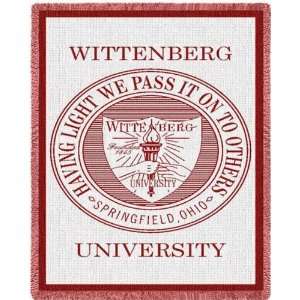  Fine Art Tapestry Wittenberg Univ Seal Throw Rectangle 48 