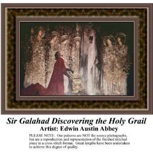  Sir Galahad Discovering the Holy Grail, Counted Cross 