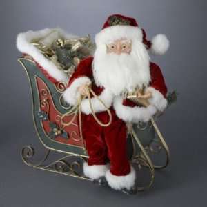 18 Jacqueline Kent Red Santa with Sleigh 