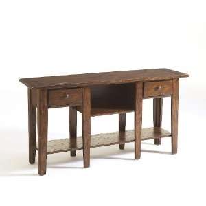   Heirlooms Sofa Table in Rustic Oak   Broyhill 3399 09