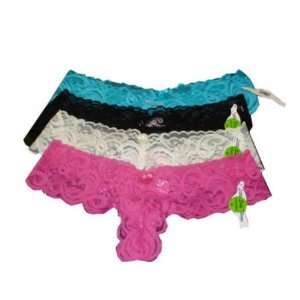  Little Sexy Things All Lace Floral Thong Case Pack 12 
