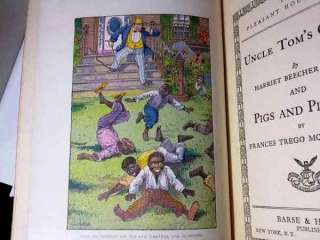 Uncle Toms Cabin and Pigs and Piggies 1920s color illustrated 