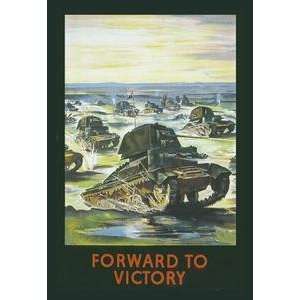  Vintage Art Forward to Victory   04806 9