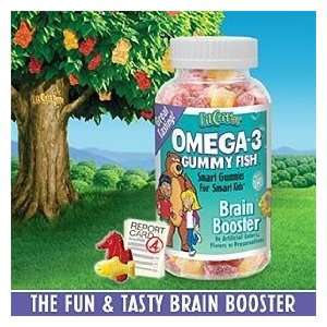 Lil Critters Omega 3 Gummy Fish Brain Booster Promotes Healthy Brain 