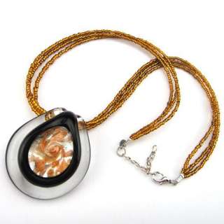 30 pcs murano pendant seed beads necklace wholesale xmas sale  