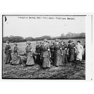  Women at British Army Auxiliaries   Stretcher Bearers 