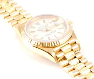 Rolex Watch Ladies Datejust President Gold 18k 69178  