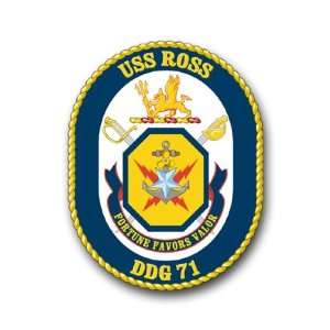  US Navy Ship USS Ross DDG 71 Decal Sticker 3.8 6 Pack 