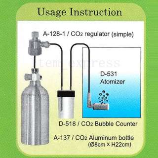 CO2 Mini Bubble Counter Aquarium fish water tank  