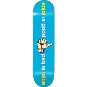 Enjoi Opinionated Deck (Blue, 7.6 Inch) 
