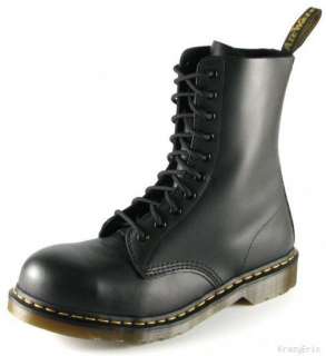 NEW Dr. Doc Martens 1919 Black STEEL TOE Boots UK 13 14  