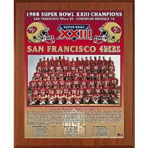  Healy San Francisco 49Ers Super Bowl Xxiii Champions 11X13 