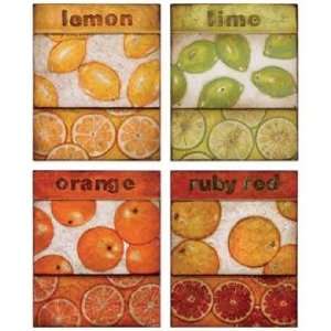   Set of Four Festive Fruits I IV 10 High Wall Art