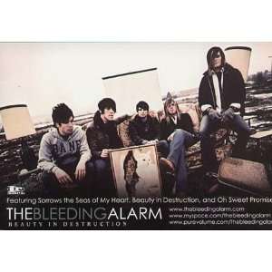  Bleeding Alarm Beauty In Destruction CD Promo Poster