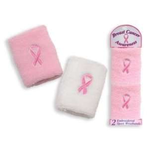  Breast Cancer Awareness Embroidered Wristbands Case Pack 
