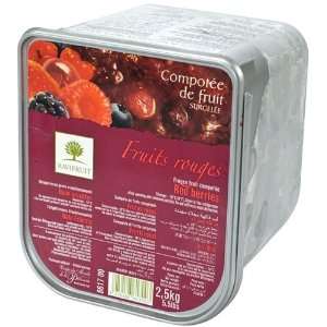 Red Fruits Compote   1 tub, 5.5 lbs  Grocery & Gourmet 