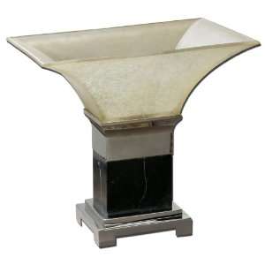 Uttermost 14 Jett, Bowl Black Marble With White Veining And Polished 